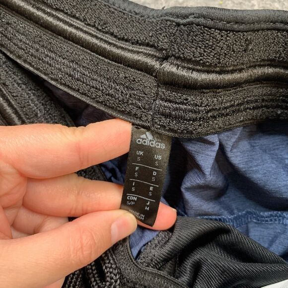 Adidas Shorts Men S Small Navy Black Axis Heathered 2.0 Stretch Workout Running - Picture 7 of 14